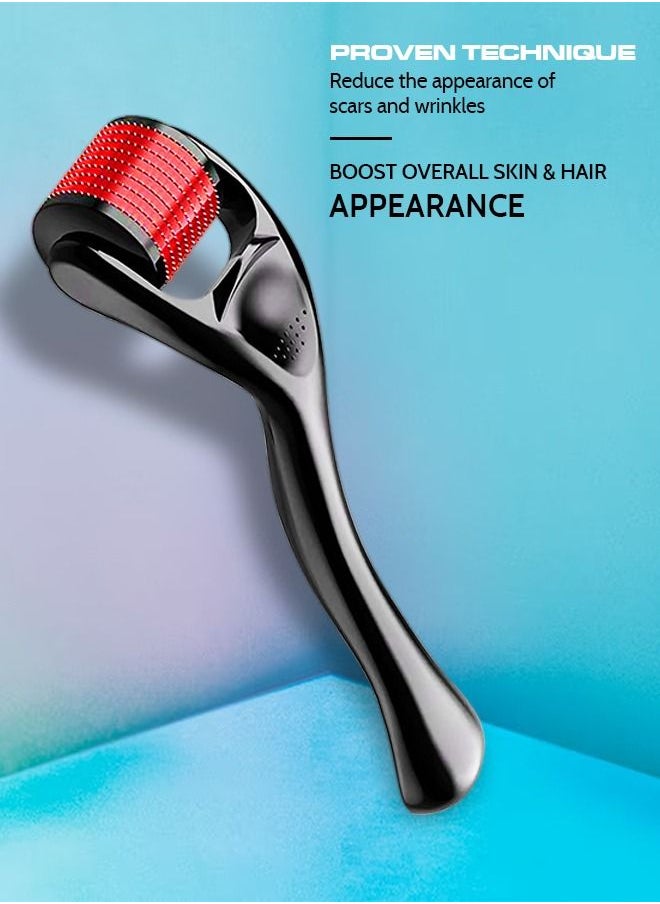 ABJ - Skin Roller 2 Pack For Hair Growth - 540 Microneedle for Skin Care System for Women and Men, Ideal to Keep Your Skin Young and Radiant - Titanium Needle Roller for Face and Hair - Image 1