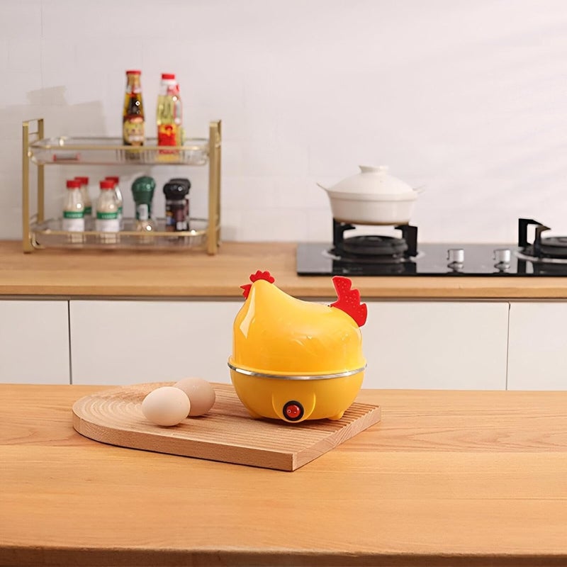 Electric Egg Boiler 7 Egg Capacity Automatic Shut Off Plastic Body Stainless Steel Plate Egg Cooker Steamer Poacher Frying Appliance - Image 3
