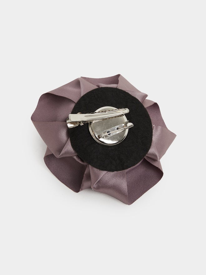 ستايلي مشبك شعر ساتان وردة ستايلي - Image 4