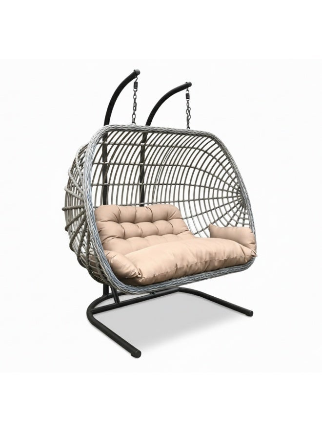 سوين للاثاث أرجوحة سوين الخارجية لشخصين | أرجوحة فناء متينة - Image 2