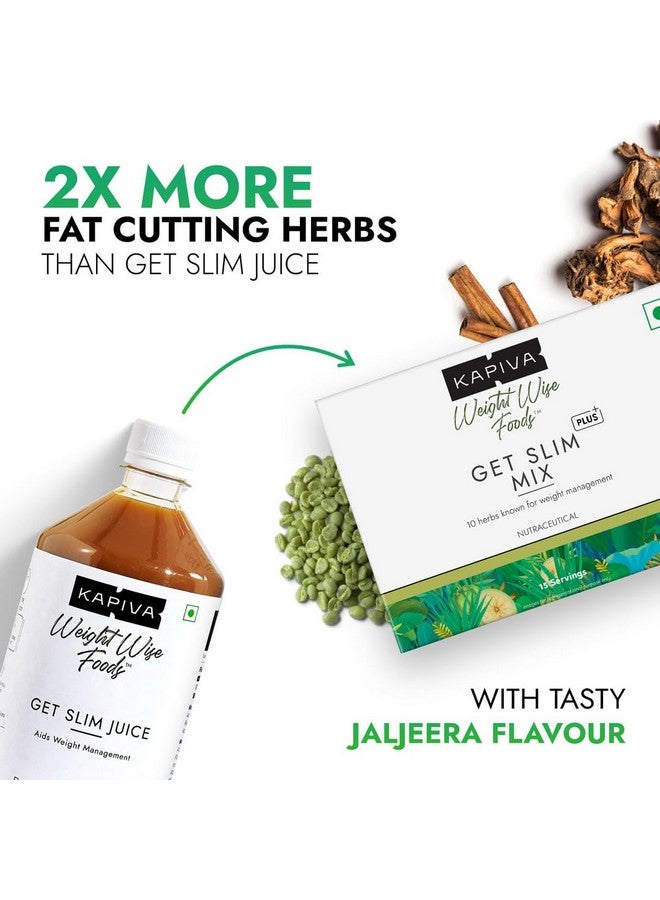 Kapiva كابيفا مزيج الحصول على الرشاقة | مزيج من 10 مكونات للعناية بالوزن | رعاية الوزن على المدى الطويل | بدون مواد حافظة | 15 كيس، عبوة من 2 - Image 3