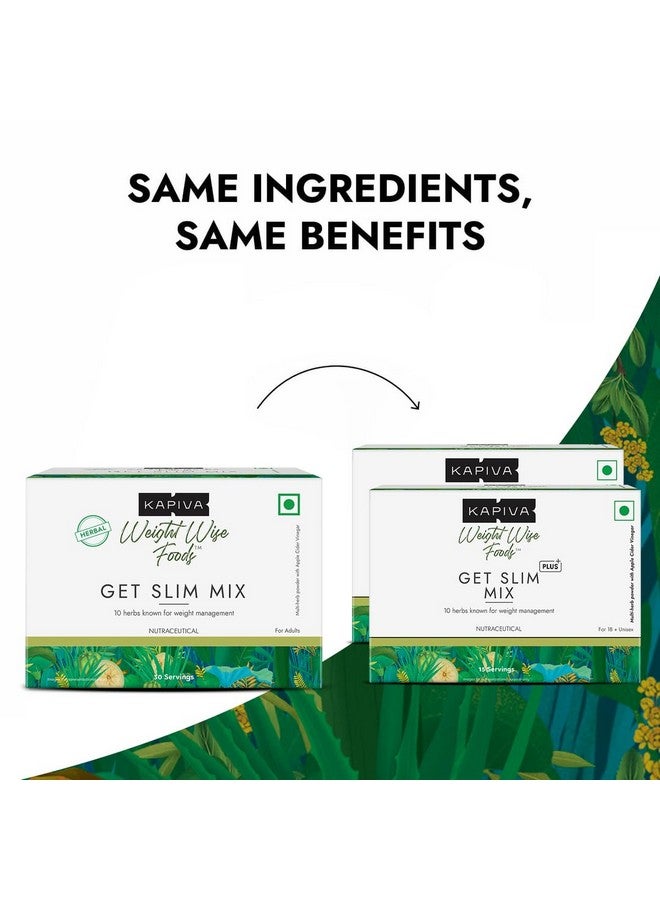 Kapiva كابيفا مزيج الحصول على الرشاقة | مزيج من 10 مكونات للعناية بالوزن | رعاية الوزن على المدى الطويل | بدون مواد حافظة | 15 كيس، عبوة من 2 - Image 2
