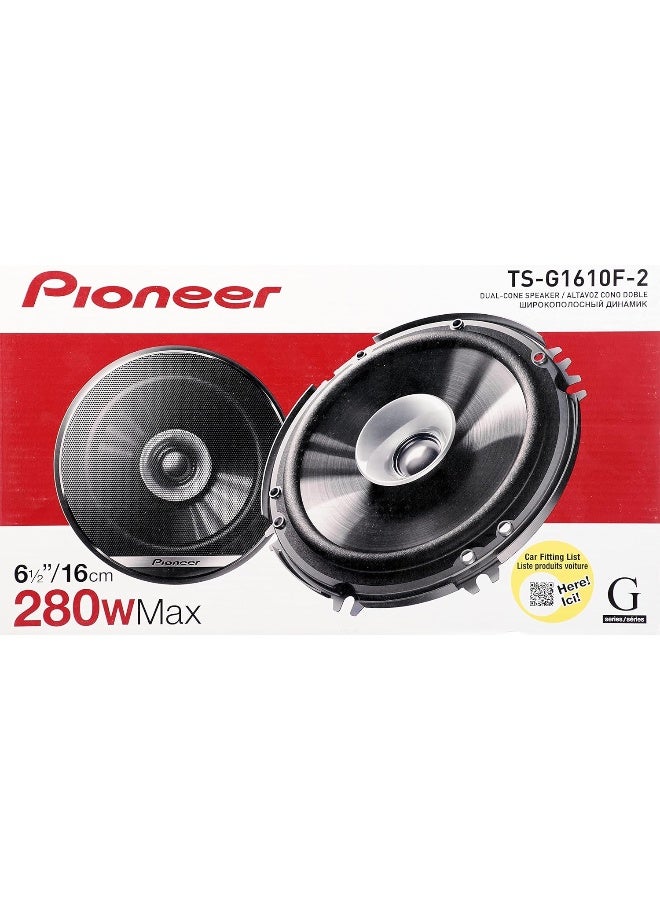 Pioneer Ts-G1610F 280W Dual Cone Speaker System, 6.5-Inch Size - Image 1