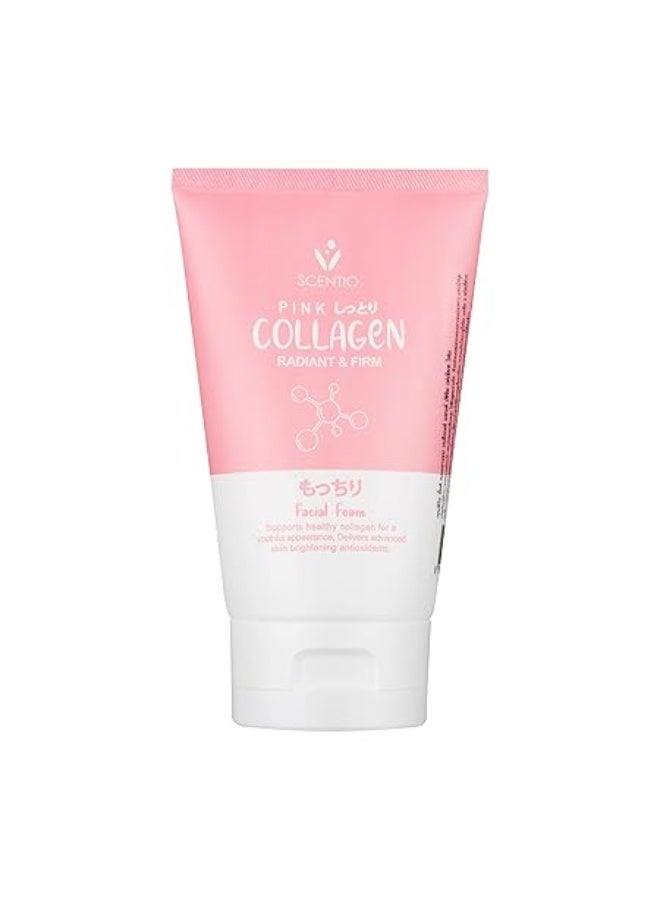 Pink Collagen Face wash has Hyaluronic that Anti wrinkle, firm skin & glow skin. Organic, SLS & Paraben free 100ML