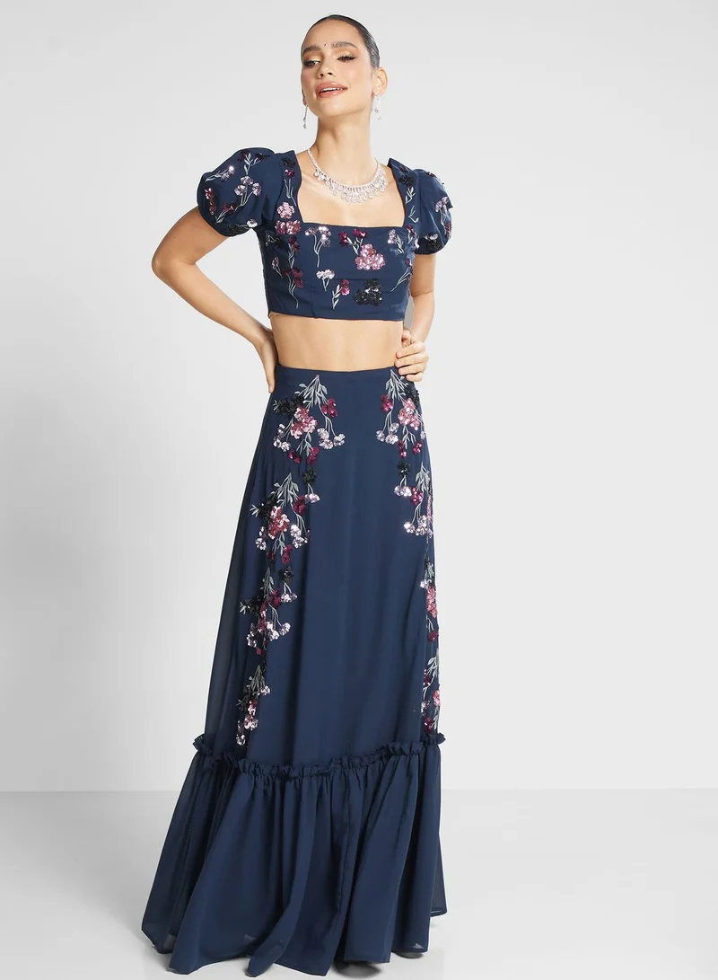 Maya High Waist Floral Printed Skirt