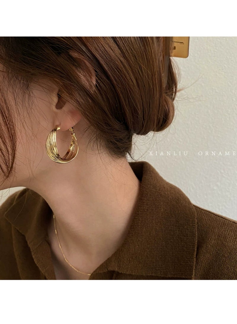 6 أزواج من أقراط مجموعة ، مجموعة سيدة ، فتاة أزياء مجموعة أقراط اللؤلؤ ، وأفضل هدية مجموعة مجوهرات - Image 3