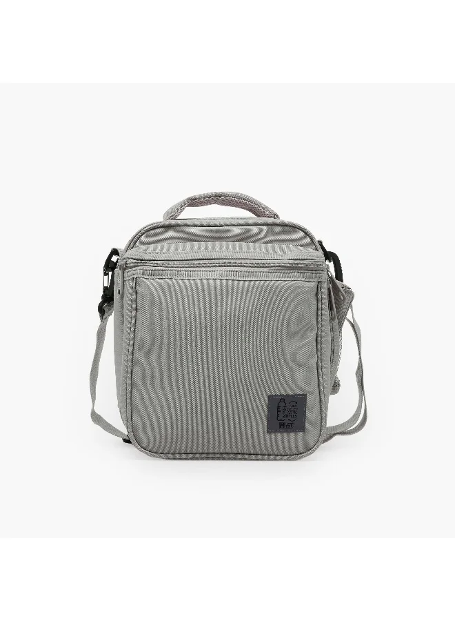 Must Lunch Bag-Monochrome-Sustainable-2 Cmprts (Rpet 900D Pu) Grey \ 26X12X15