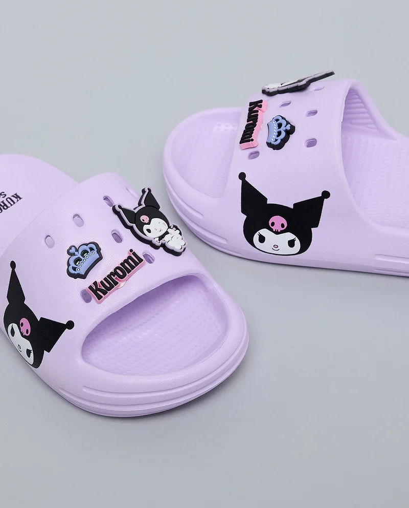 R&B Kuromi Charm Detail Slides