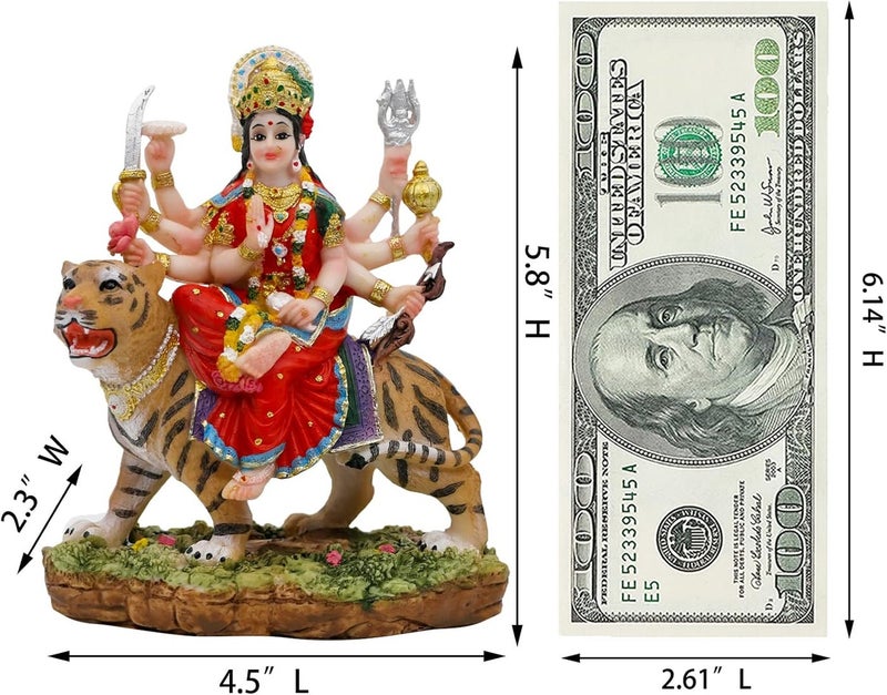 alikiki تمثال الإلهة دورجا على شكل نمر - Image 4