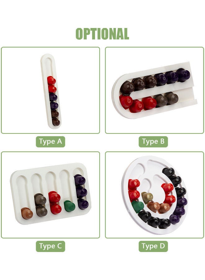 NIBEMINENT Coffee Pod Capsule Rack white 0.4kg  - Image 3