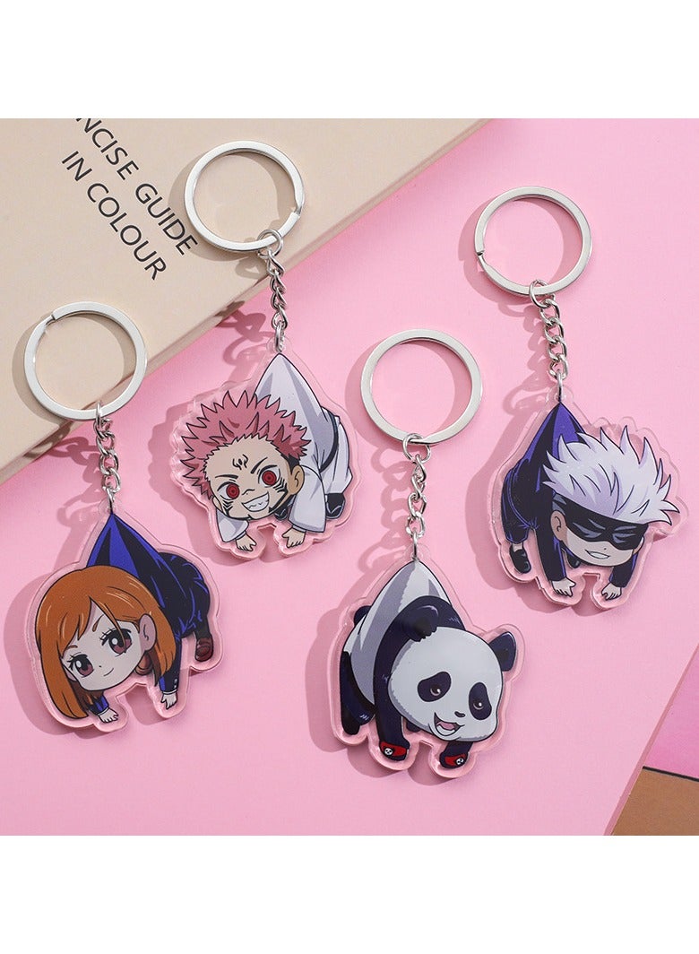 1-Piece Anime Jujutsu Kaisen Satoru Gojo Acrylic Keychain - Image 2