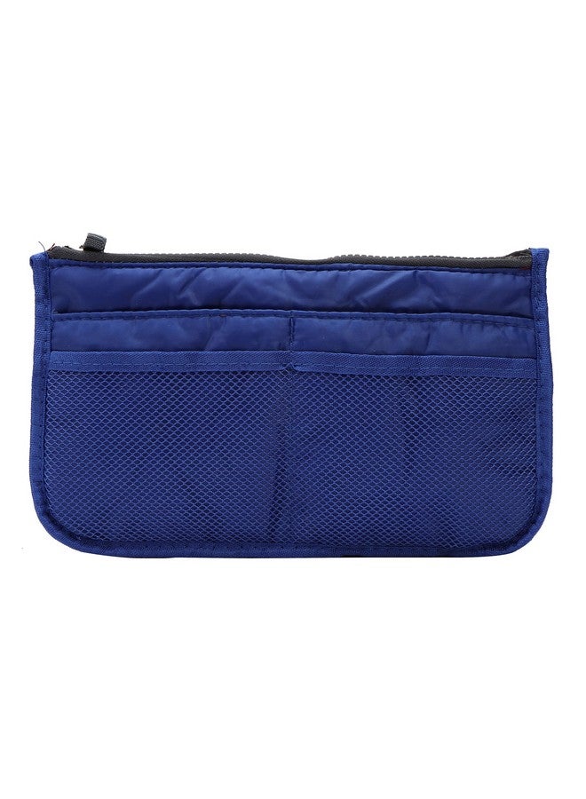 AREO Travel Cosmetic Pocket Women Ladies Multi-Function Makeup Pouch Zipper Wash Toiletries Storage Insert Organizer Purse (Blue) - Image 1