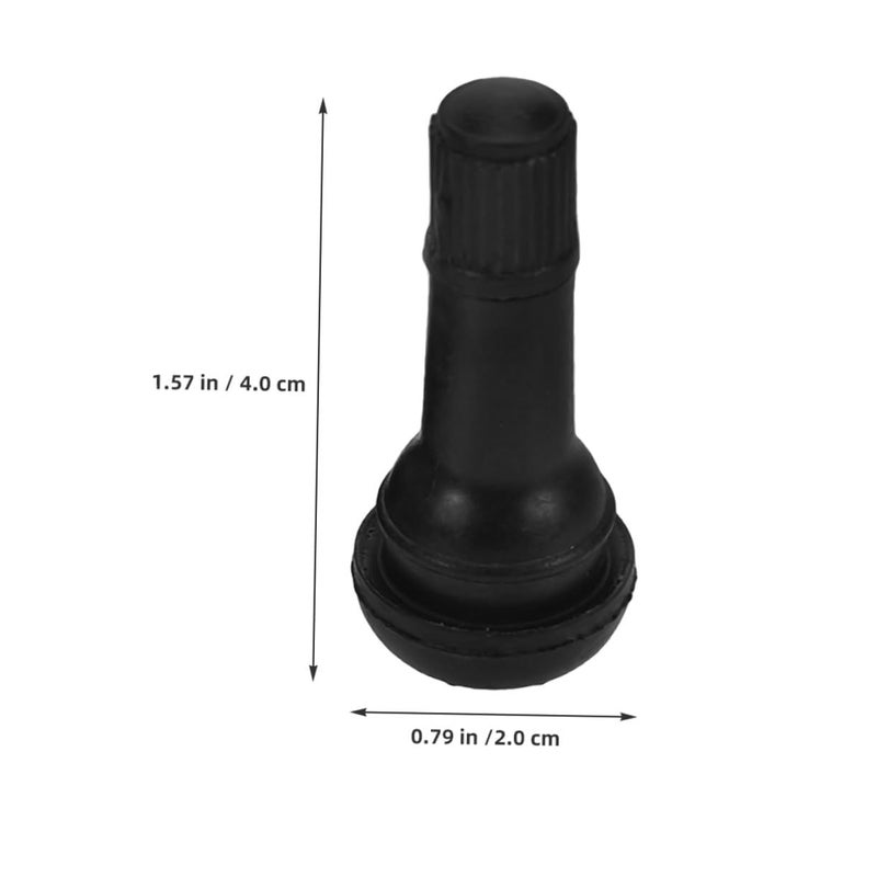 Snap In Short Rubber Tire Valve Stems Tr413 Replacement for Car Truck Motorcycle Tubeless Tires 10 Pcs - Image 3
