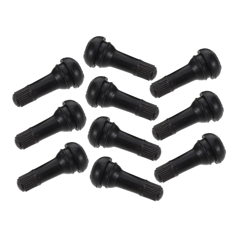 Snap In Short Rubber Tire Valve Stems Tr413 Replacement for Car Truck Motorcycle Tubeless Tires 10 Pcs - Image 2