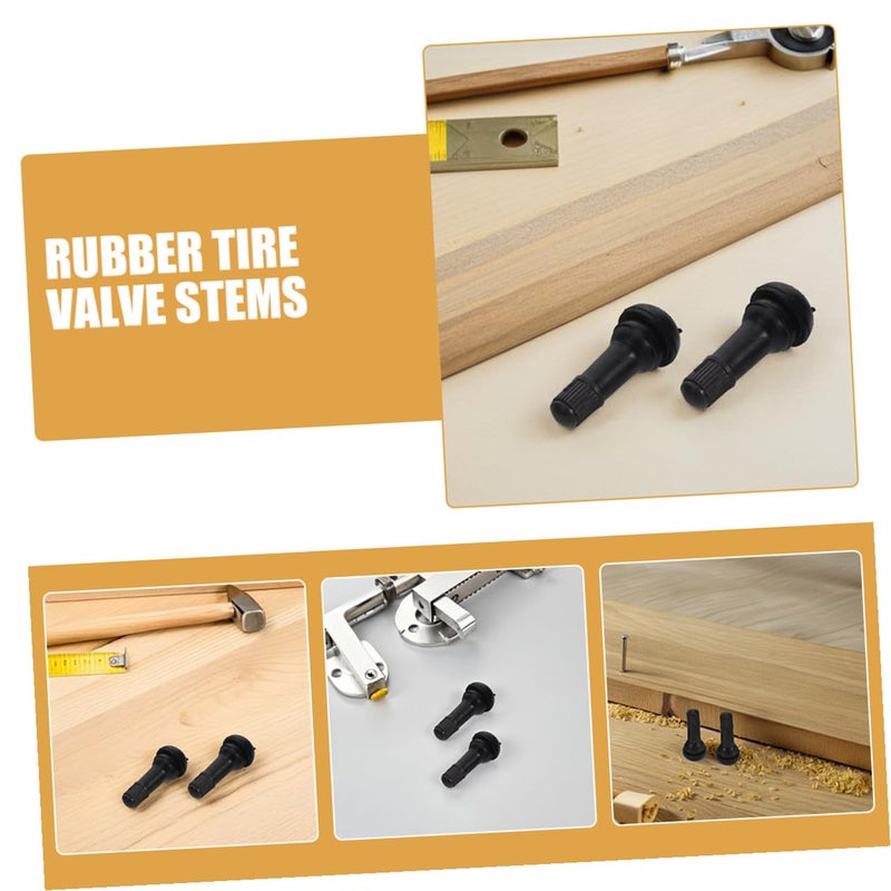 Snap In Short Rubber Tire Valve Stems Tr413 Replacement for Car Truck Motorcycle Tubeless Tires 10 Pcs - Image 4