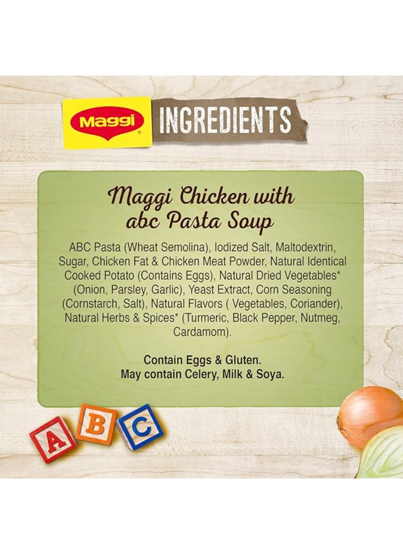 Maggi Chicken Letters Pasta Soup 66g - Image 3