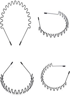 ربطات الرأس المعدنية، 2 حزمة موديل Unisex عصابة الشعر السوداء موجة الربيع عدم الانزلاق الرياضة غطاء الرأس الشعر طوق الشعر (2 حزمة) - pzsku/Z6C2CF4CEFA04599AB677Z/45/_/1736236424/90db5a57-5a62-4a4a-9048-33bb51d9e5b5