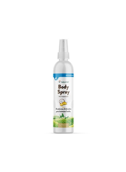NaturVet Body Spray with Piña Colada Scent for Dogs & Cats 8 oz