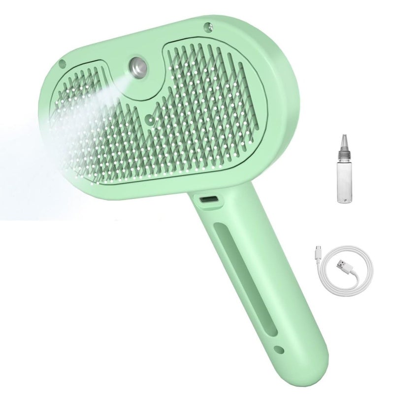 APURK 2 In 1 Multi Purpose Steaming & Rolling Brush | Rechargeable Grooming Comb | Remove Mat Shedding | Pet Care Accessories | Portable Bath Free Pet Hair Cleaning Brush (Pack of 1,Multicolor) - Image 1