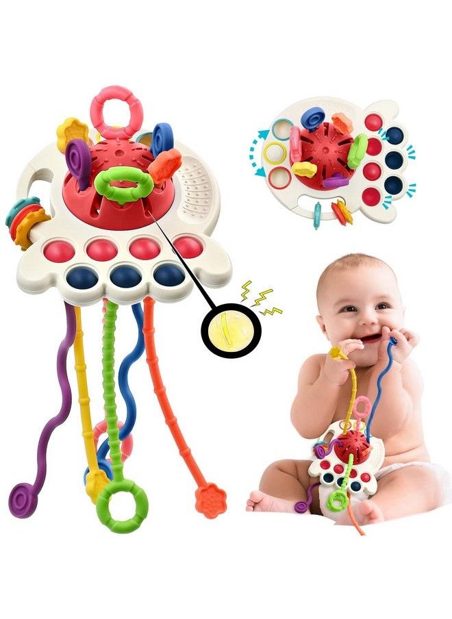 AiTuiTui - Sensory Montessori Baby Toys 6 To 12 Months Toddler Travel Toys For 1 2 Year Old Boy Girl Birthday Gifts Soft Pull String Fidget Educational Learning Bath Toys For 9 10 18 Months Infant - Image 1