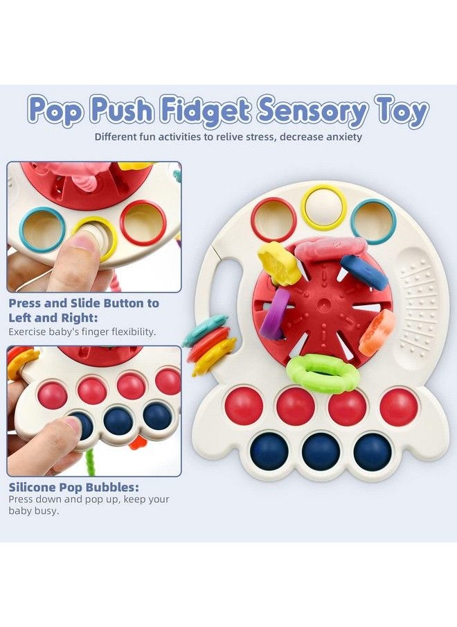 AiTuiTui - Sensory Montessori Baby Toys 6 To 12 Months Toddler Travel Toys For 1 2 Year Old Boy Girl Birthday Gifts Soft Pull String Fidget Educational Learning Bath Toys For 9 10 18 Months Infant - Image 1