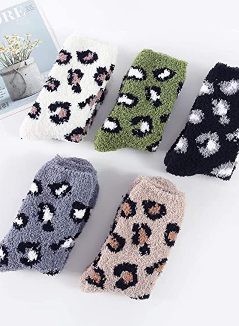 Womens Fuzzy Socks Warm Slipper Socks Winter Fluffy Socks Cozy Fuzzy Socks Athletic Fleece Socks   Crew Socks - Image 2