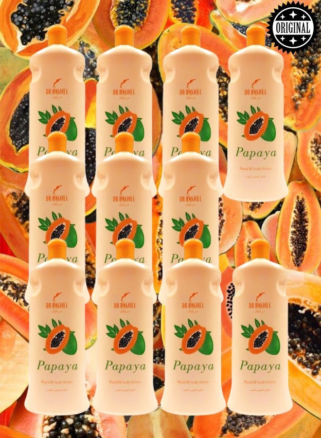 RASHELL 11 Pieces Dr Rashel Papaya Whitening Hand And Body Lotion 600ml - Image 1