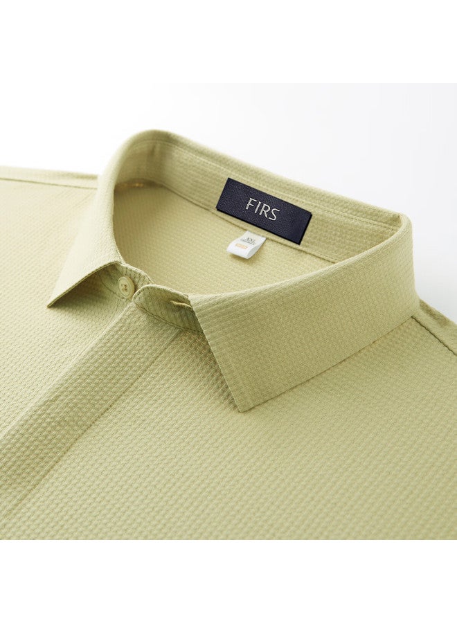 Firs Long Sleeve Polo Autumn New Men's Xinjiang Cotton Warm Breathable Skin-friendly Business Commuting Base Shirt Men's Wear - Image 5