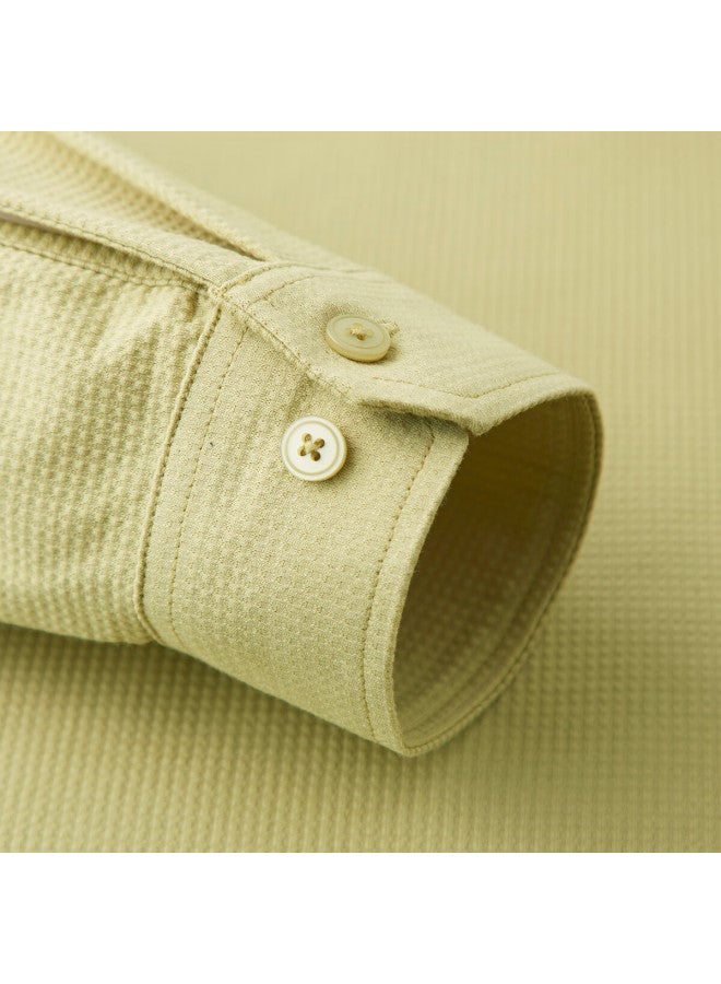 Firs Long Sleeve Polo Autumn New Men's Xinjiang Cotton Warm Breathable Skin-friendly Business Commuting Base Shirt Men's Wear - Image 2