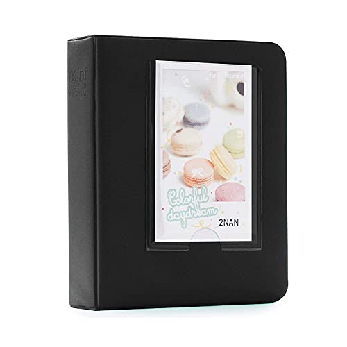 FotoCart [Instax Mini 64 Page Photo Album] Pieces of Moment Book Album Compatible for Films of Fujiflm Instax Mini 7s 8 8+ 9 25 26 50s 70 90 10 11 30 55 20 50 7 LiPlay & Hello Kitty (Black) - Image 1