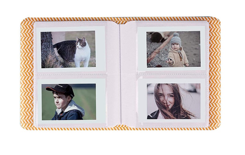 FotoCart [Instax Mini 64 Page Photo Album] Pieces of Moment Book Album Compatible for Films of Fujiflm Instax Mini 7s 8 8+ 9 25 26 50s 70 90 10 11 30 55 20 50 7 LiPlay & Hello Kitty (Black) - Image 3