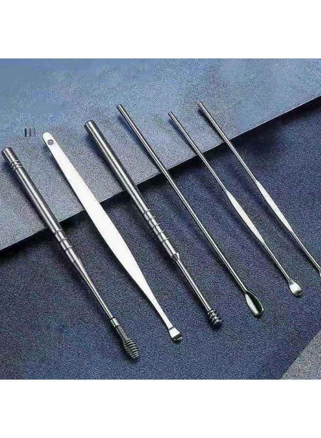 Generic 6/7pcs Ear Cleaning Spring Kit Ear Cleaner Wax Pickers Springs Kit Ear Care Spoon Curette Ear Cleaner Pick Cleaner Sticks  - Image 4