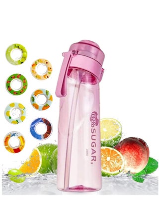 Sports Air Water Bottle BPA Free Starter up Set Drinking Bottles 650ML Fruit Fragrance Water Bottle with 7 Flavour pods%0 Sugar Water Cup for Gym and Outdoor Gift (Pink) - pzsku/Z6C2D3096DDDECBF27C31Z/45/_/1703647720/bd50fb81-a1cb-49f9-b478-8cc811b83d8b