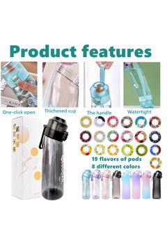 Sports Air Water Bottle BPA Free Starter up Set Drinking Bottles 650ML Fruit Fragrance Water Bottle with 7 Flavour pods%0 Sugar Water Cup for Gym and Outdoor Gift (Pink) - pzsku/Z6C2D3096DDDECBF27C31Z/45/_/1703647721/2c654db2-2cf9-444f-80d2-2b669a46308a