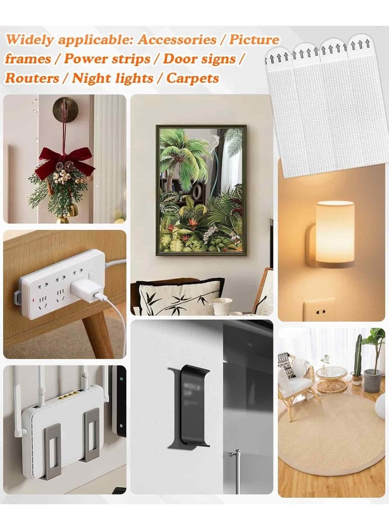 36-Pair Heavy Duty No-Nail Picture Hanging Strips, Heavy Duty Sticky Picture Hangers for Walls, Hanging Pictures Without Nail,Frame Mounting Strips White，for Frame Hanging Poster Strips Christmas Decorations - Image 5