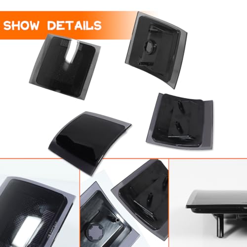 Tonsya For 1994-1999 Chevrolet C/K 1500 2500 3500 Pickup;94-99 1500 2500 Suburban;1995-1999 Chevrolet Tahoe，94 Chevrolet Full Size Blazer Front Turn Signal Side Marker light housings Smoked Lens 4pcs - Image 2