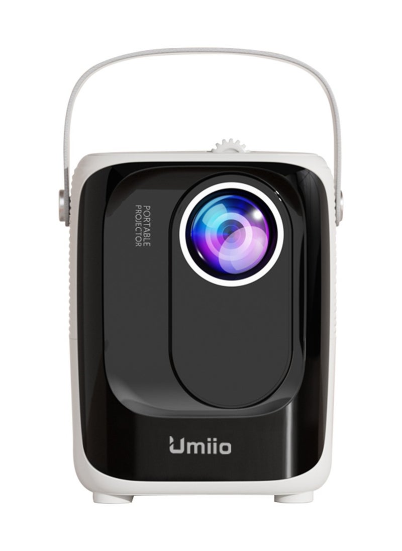 Android Video Projector Supports 5G WiFi Bluetooth, Ultra HD Supported,Portable Movie Projector Compatible With IOS and Android Phones With Stand