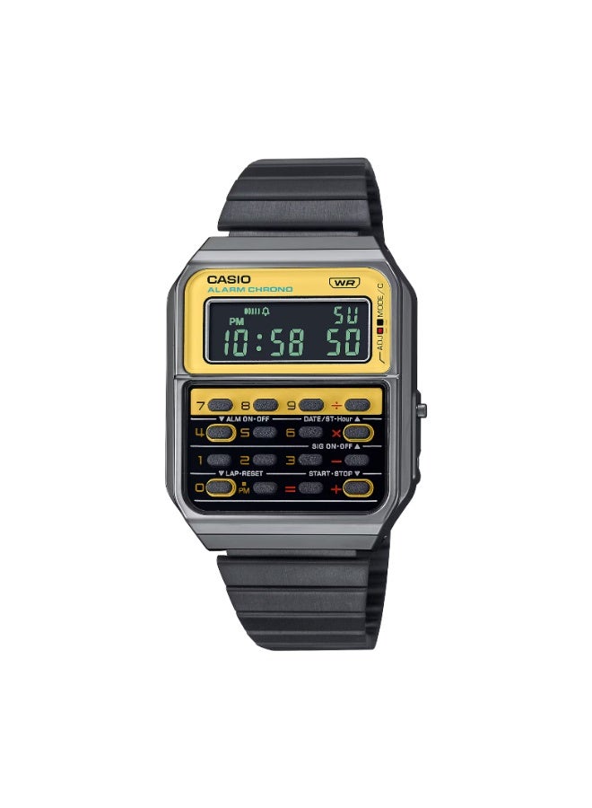 كاسيو ساعة كاسيو CA-500WEGG-9B الرقمية الكلاسيكية – بتصميم ذهبي مع آلة حاسبة - Image 1