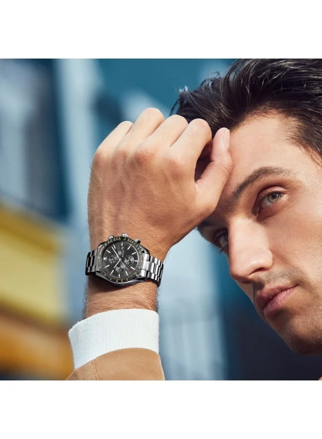 BENYAR  BY BENYAR Mens Watches Analog Quartz Chronograph Waterproof Watch for Men Business Work Sport Casual Classic Stainless Steel Dress Men's Wrist Watches Elegant Gifts for Men for Men | Best Price UAE