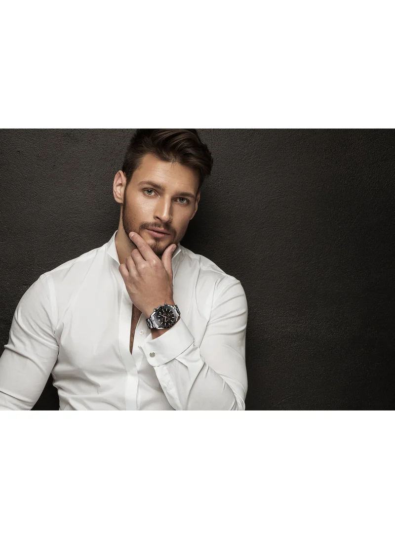 BENYAR  BY BENYAR Mens Watches Analog Quartz Chronograph Waterproof Watch for Men Business Work Sport Casual Classic Stainless Steel Dress Men's Wrist Watches Elegant Gifts for Men for Men | Best Price UAE