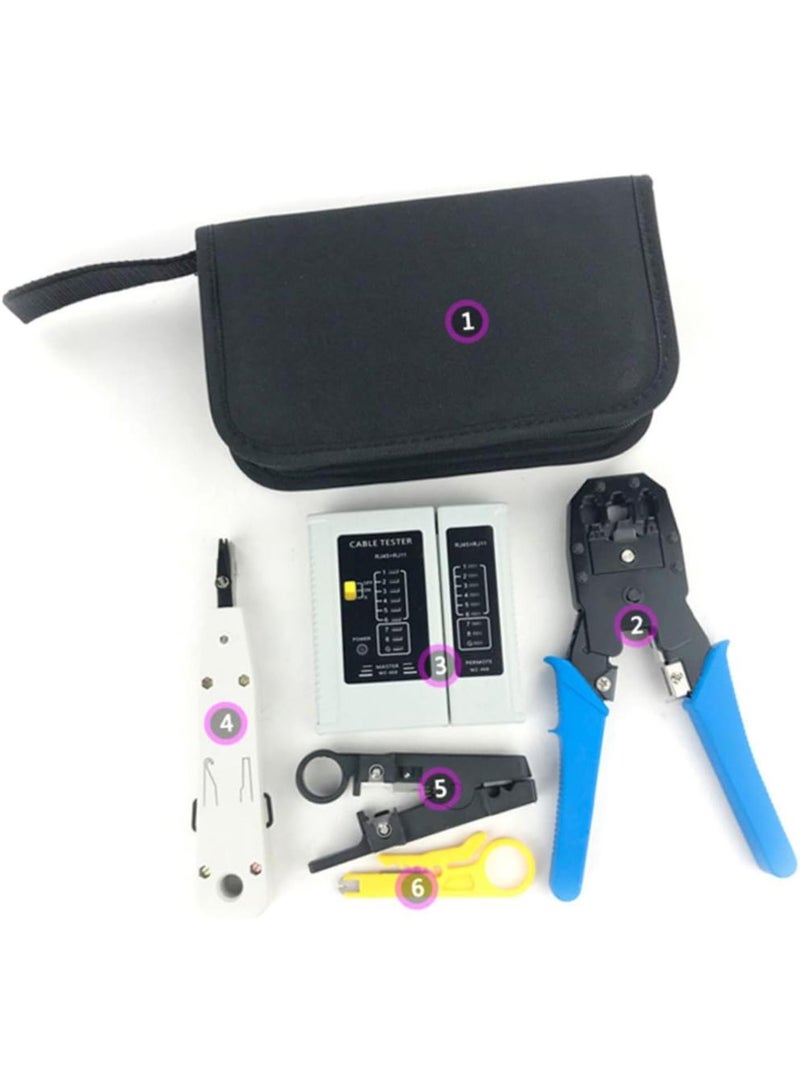GGOOT Professional Hardware Tool Set Network Crimping Tool Kit Ratchet Set for Home Use  - Image 1