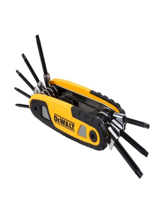 ديوالت مجموعة مفاتيح توركس سداسية قابلة للطي بتصميم متين ومريح من DeWalt DWHT70264 - Image 3