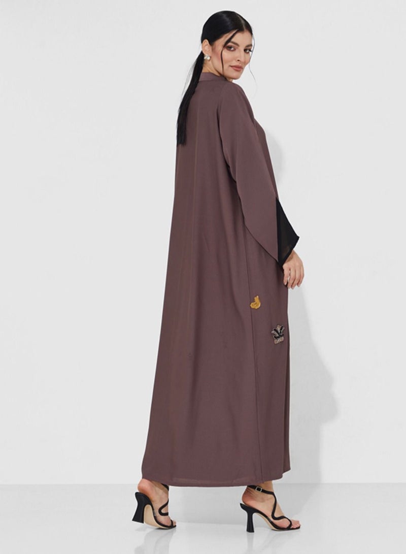 روزيت عباية عباية مطرزة بشكل أنيق  - Image 3