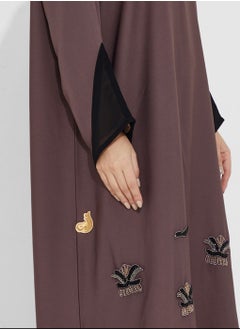 Rosette Abaya Embroidered Stylish Abaya  - Image 2