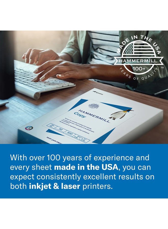 Hammermill Printer Paper, Premium Laser Print 32 lb, 8.5 x 11-8 Ream (4000 Sheets) - 98 Bright, Made in the USA, 104646C - Image 5