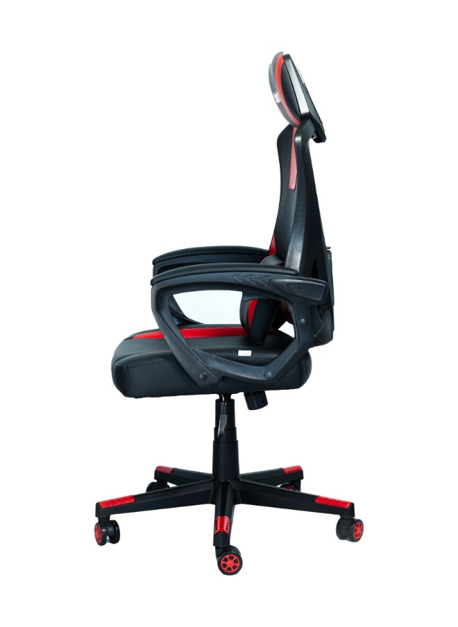 Switch - Ergonomic Home Office Chair, With Swivel Function, Height Adjustable, Comfortable Support, Breathable Mesh Fabric, Easy Assembly, Reliable and Durable, Black/Red - Image 1