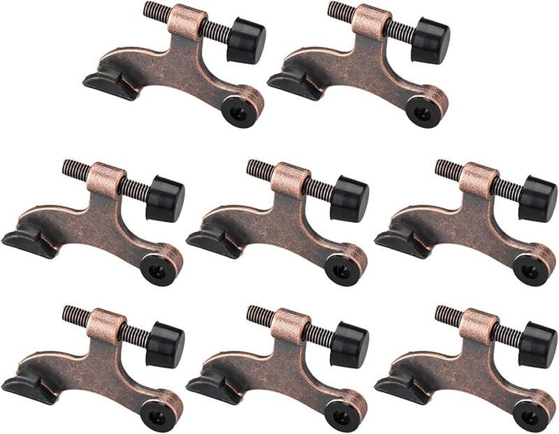 Bronze Heavy Duty Reinforced Metal Door Hinge Set 8 Pieces US Type Pin Stop - Image 1