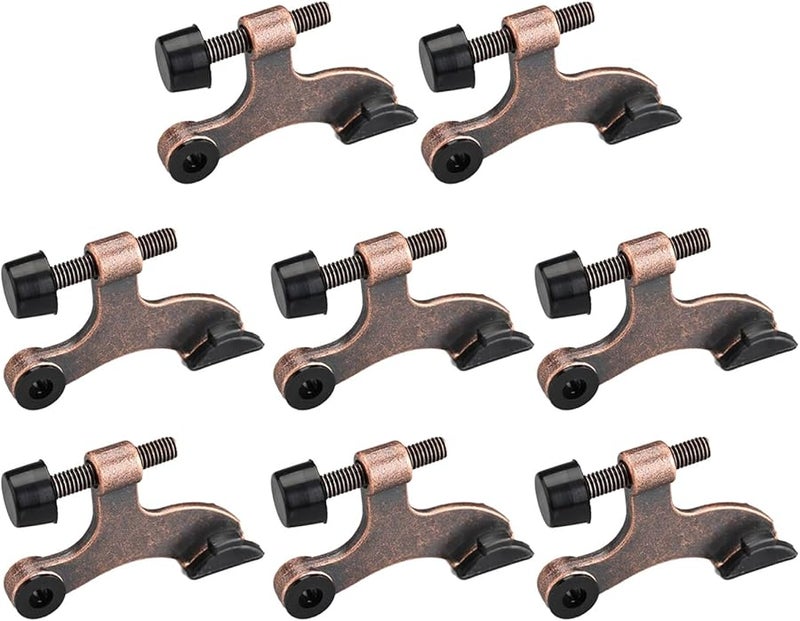 Bronze Heavy Duty Reinforced Metal Door Hinge Set 8 Pieces US Type Pin Stop - Image 4