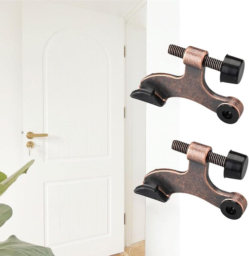 Bronze Heavy Duty Reinforced Metal Door Hinge Set 8 Pieces US Type Pin Stop - Image 5