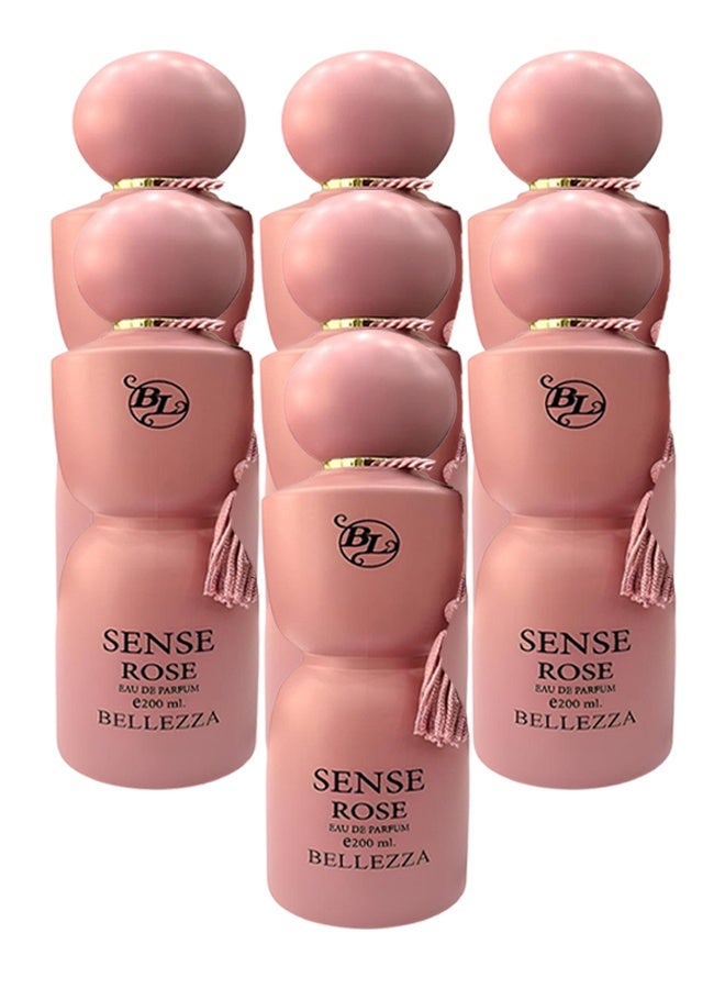 bellezza 7 Pieces Sense Rose Perfume For Women 200ml EDP - Image 1